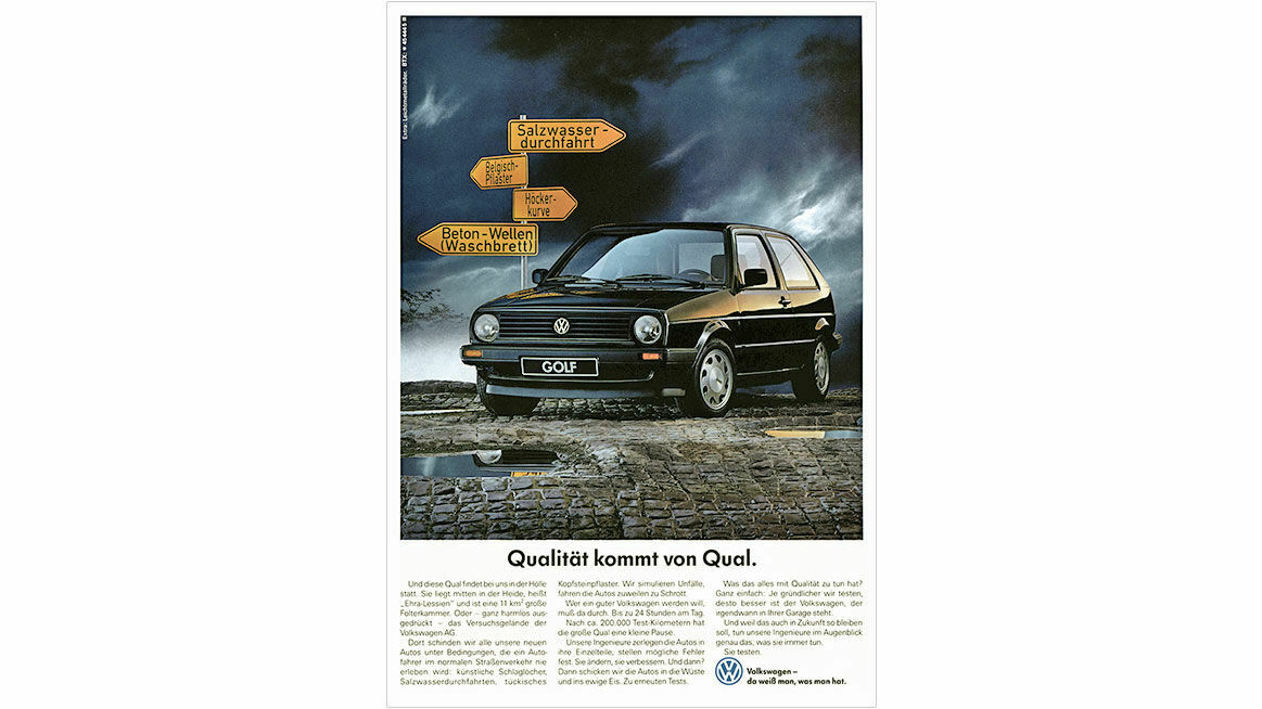 Chronik 1990: „Qualität kommt von Qual.“