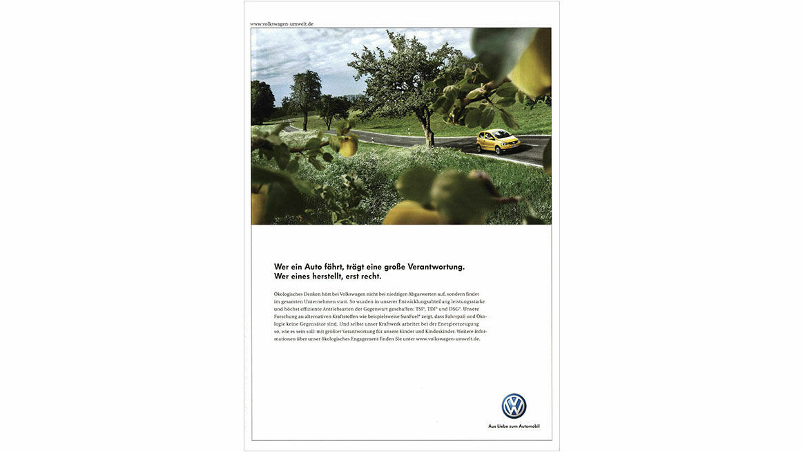 Chronicle 2007: Volkswagen ad