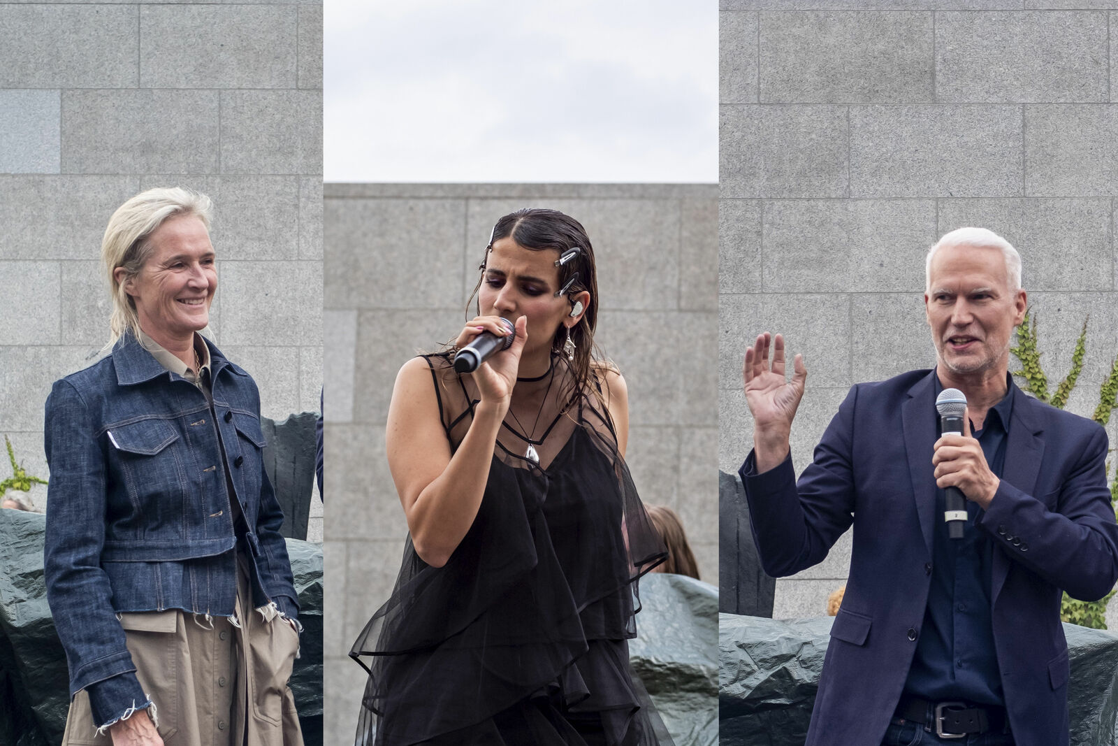 Benita von Maltzahn, Leiterin des Volkswagen Kulturengagements und Museumsdirektor Klaus Biesenbach eröffneten das Konzert mit der Künstlerin MARYAM
