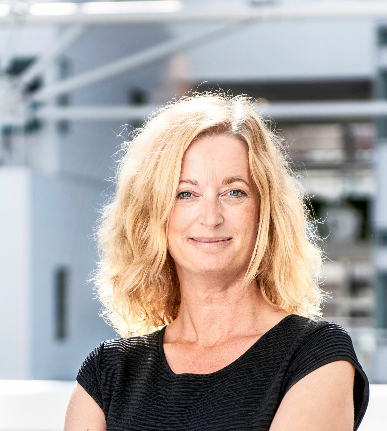 Portrait of Petra Sundström, Managing Director of TRATON Charging Solutions, in close-up