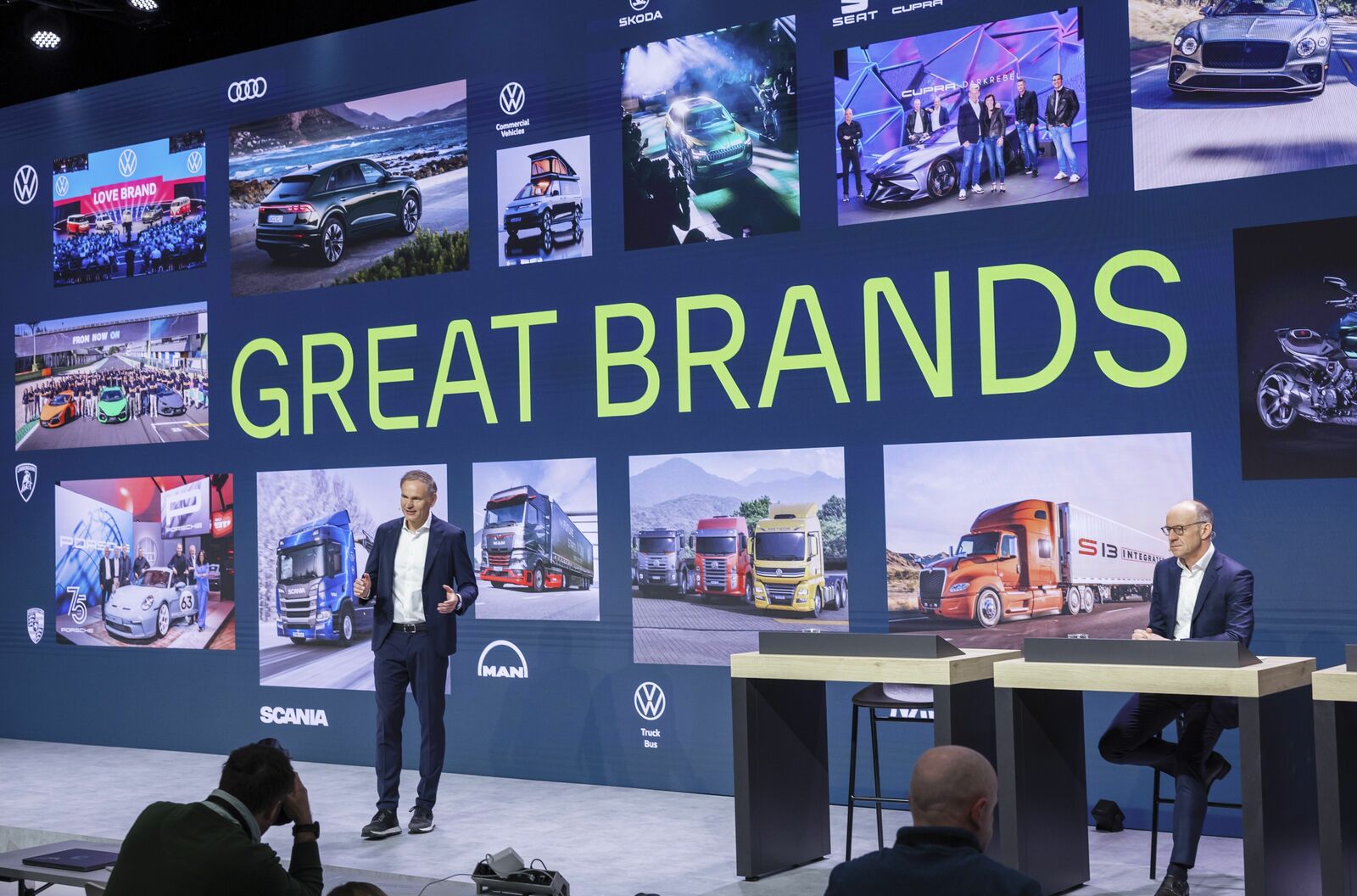 Oliver Blume, CEO Volkswagen Group, speaks at the Volkswagen Group Annual Media, Analyst and Investor Conference in Berlin