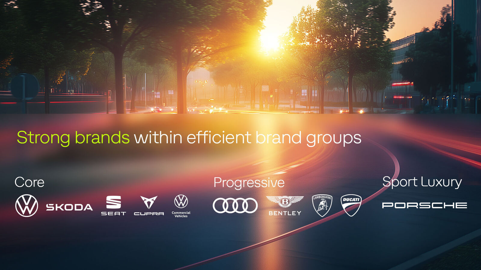 Volkswagen Group Strategy Strong brands