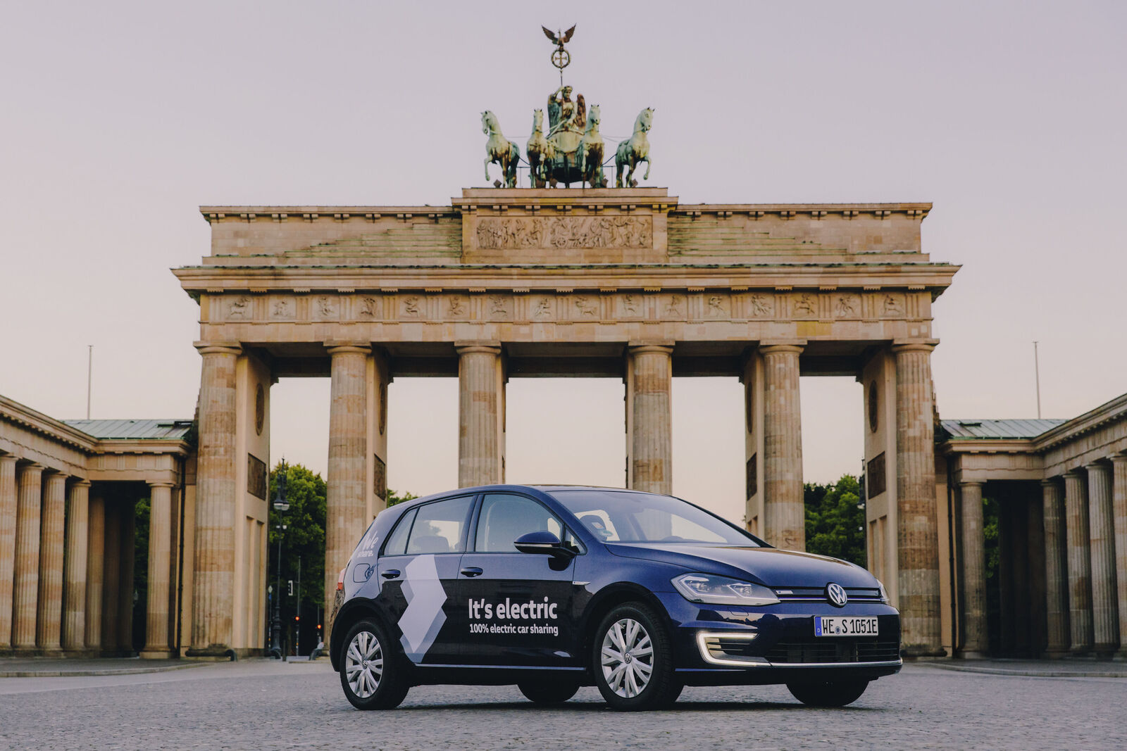 Volkswagen enters the expanding car-sharing market with WeShare in Berlin.