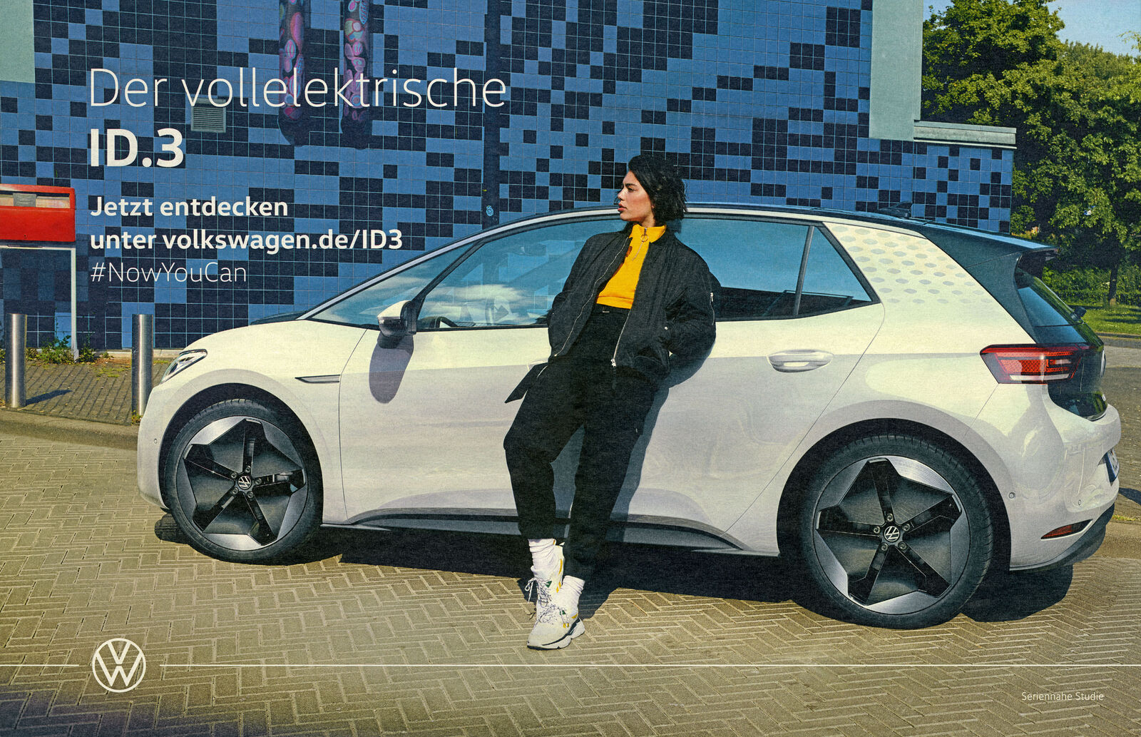 Volkswagen advertising "The all-electric ID.3"