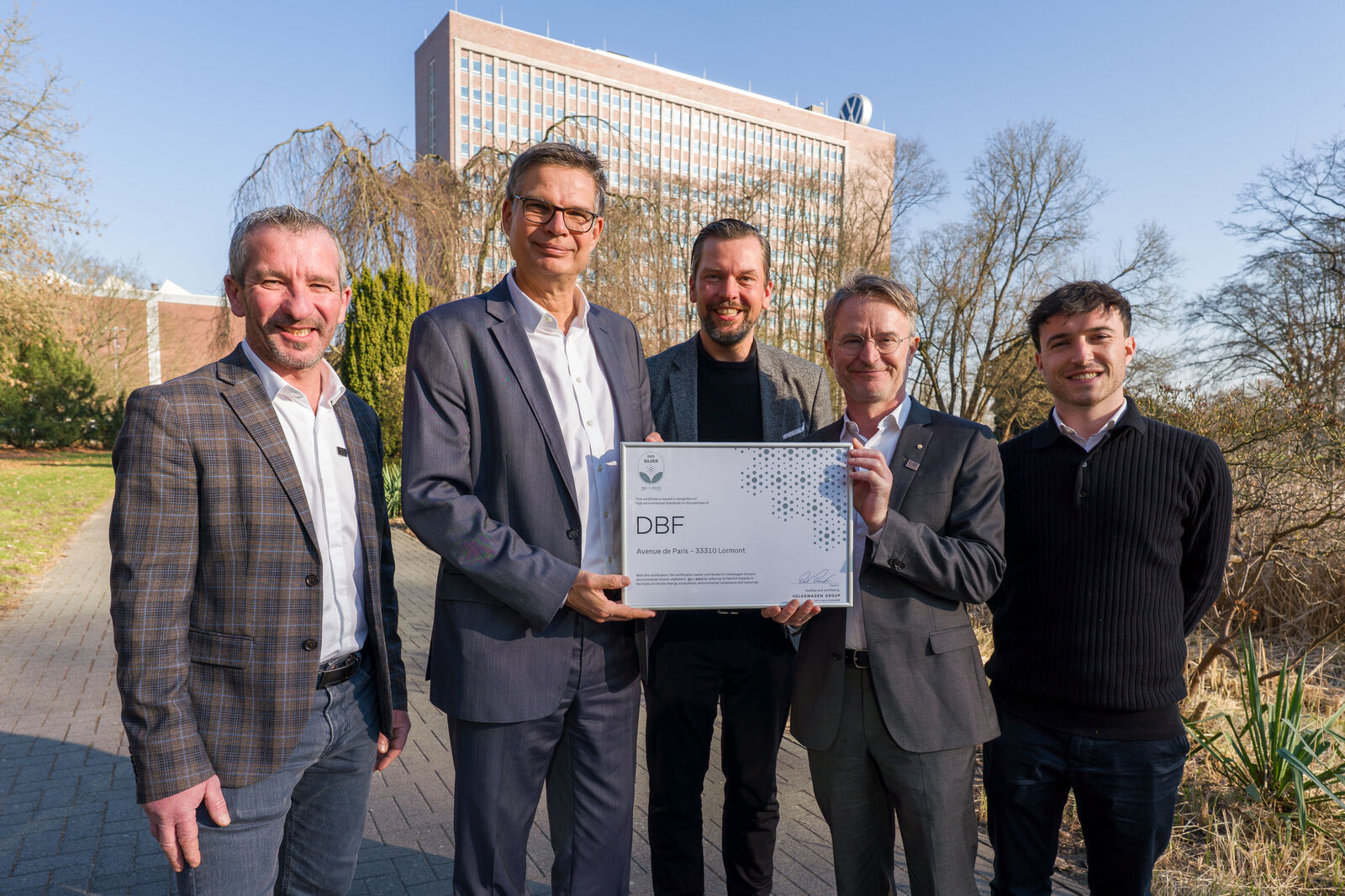 Group DBF Automobiles mit Silver-Zertifikat