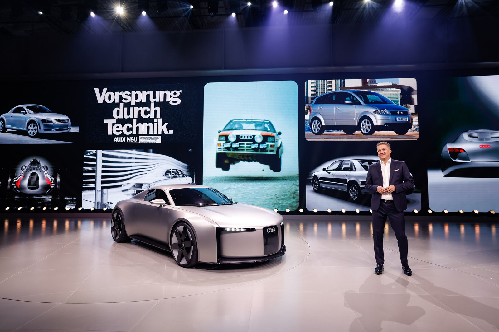 Gernot Döllner with the Audi Concept C