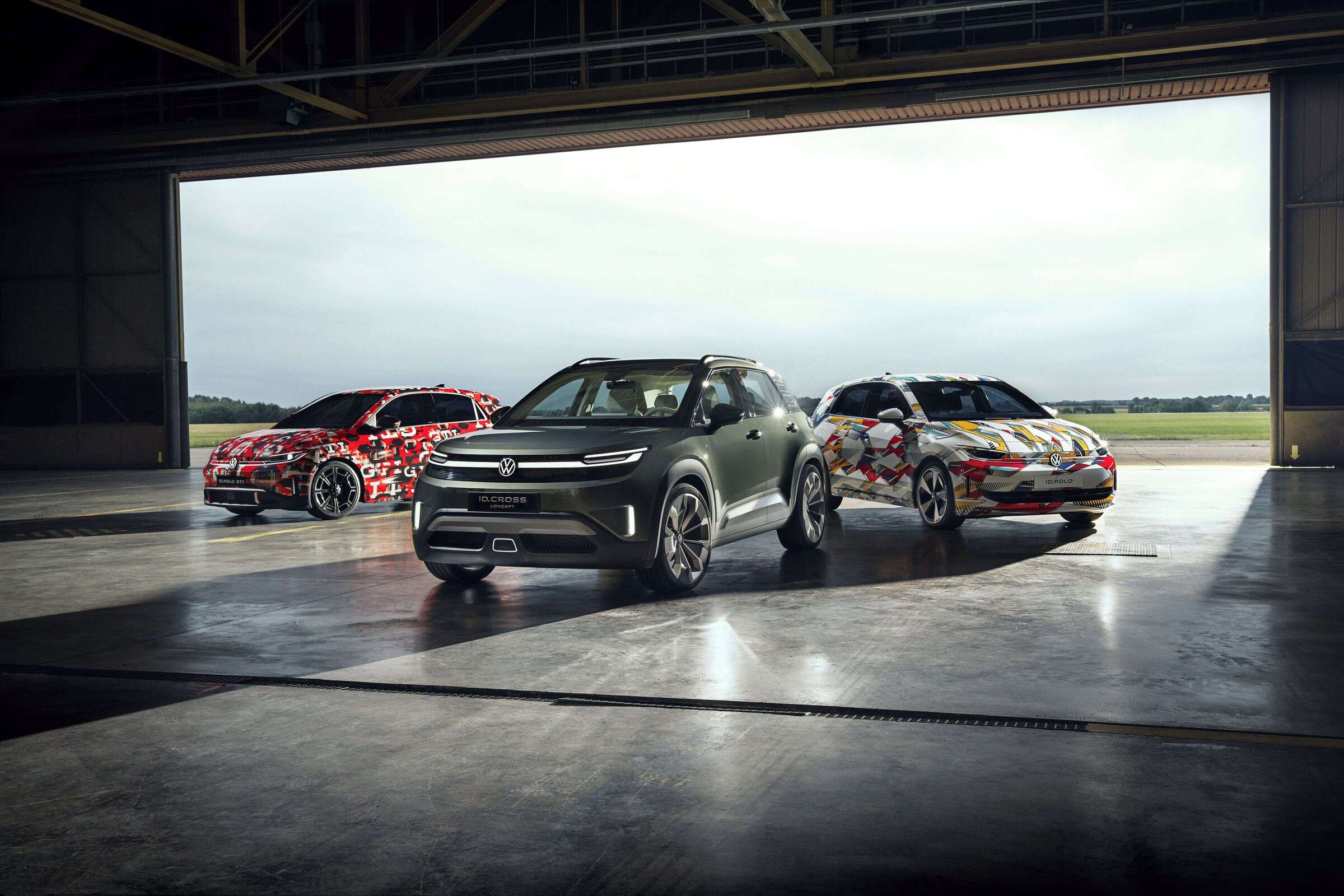 ID. Polo GTI, ID. CROSS Concept and ID. Polo