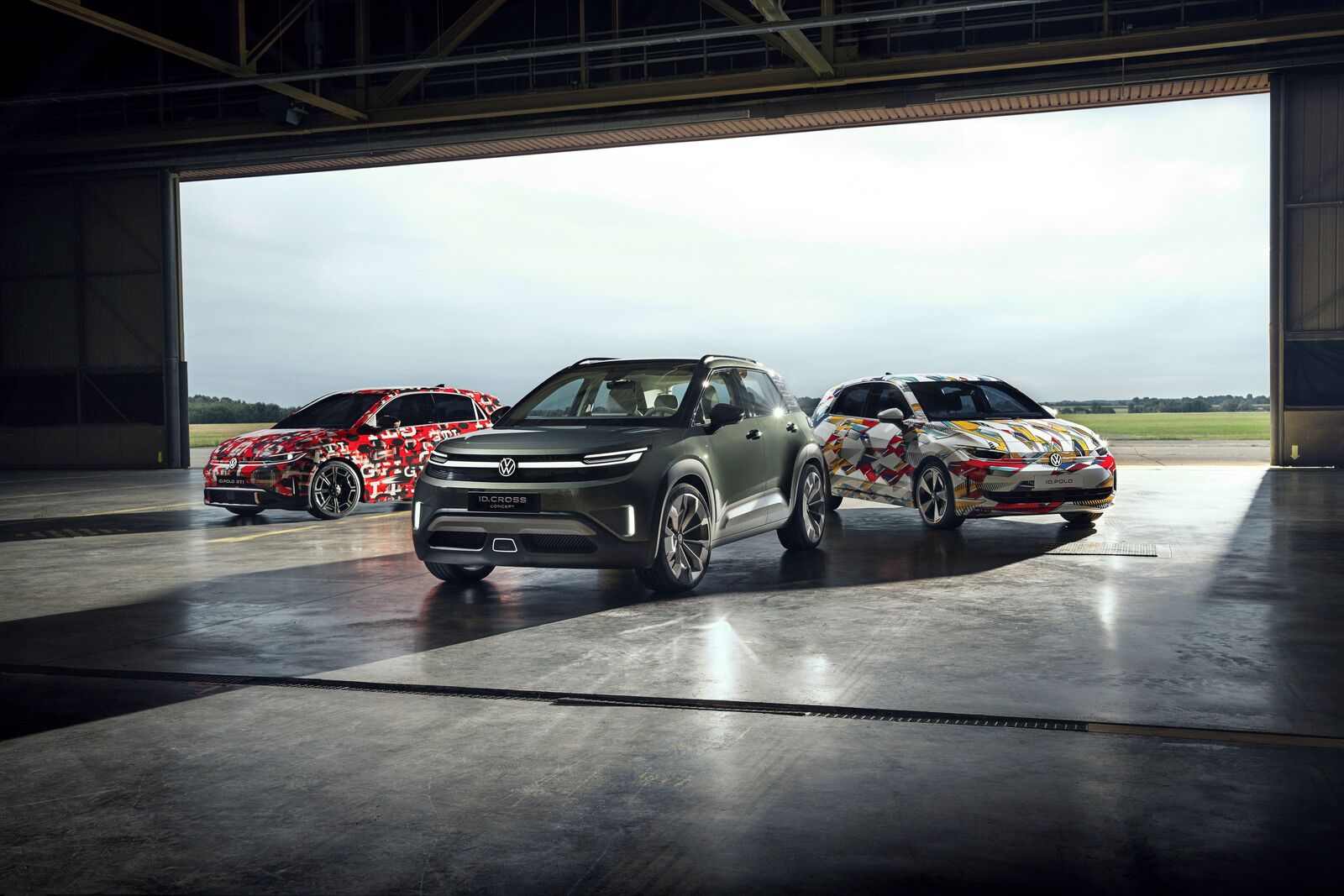 ID. Polo GTI, ID. CROSS Concept and ID. Polo