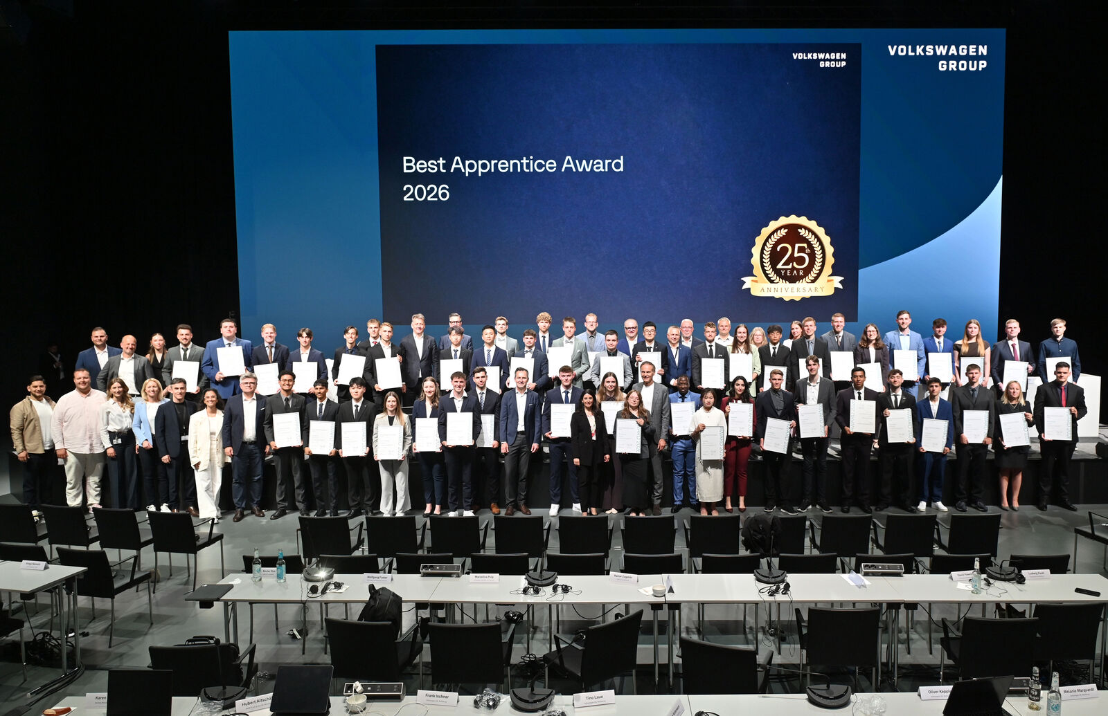 Gruppenfoto der Preisträger beim Best Apprentice Award 2026
