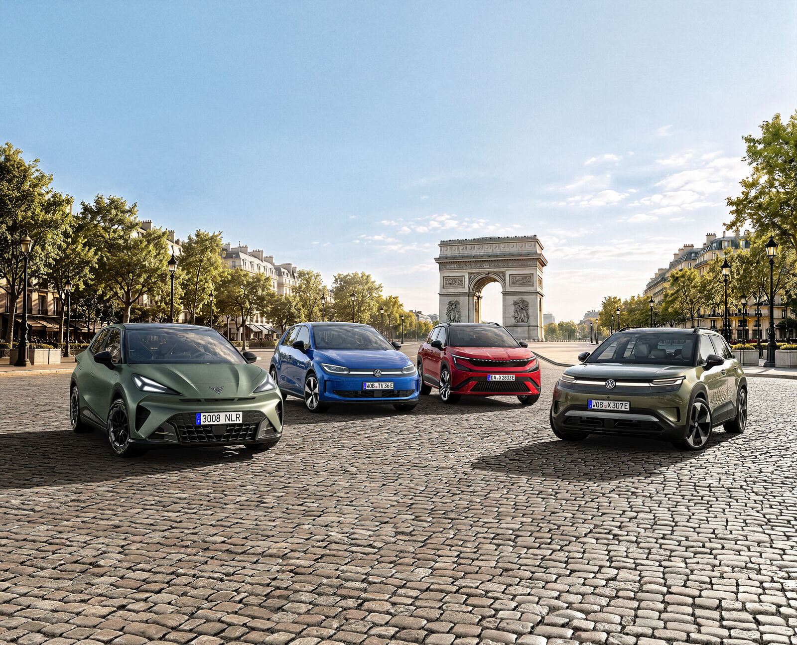 The Electric Urban Car Family models as authentic ambassadors of their brands
