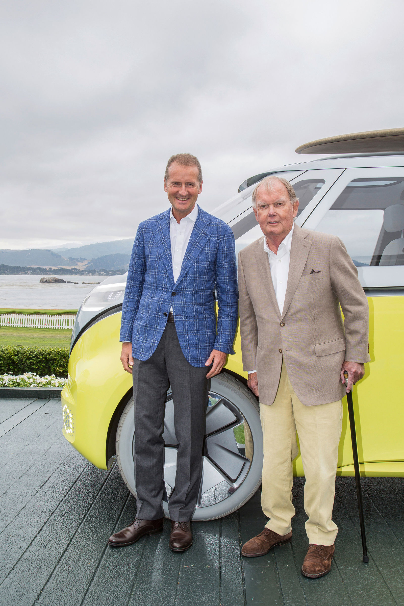 Volkswagen press conference at the Concours d'Elegance in Pebble Beach, California, August 18, 2017 - Series production of the ID. BUZZ based on the concept car announced