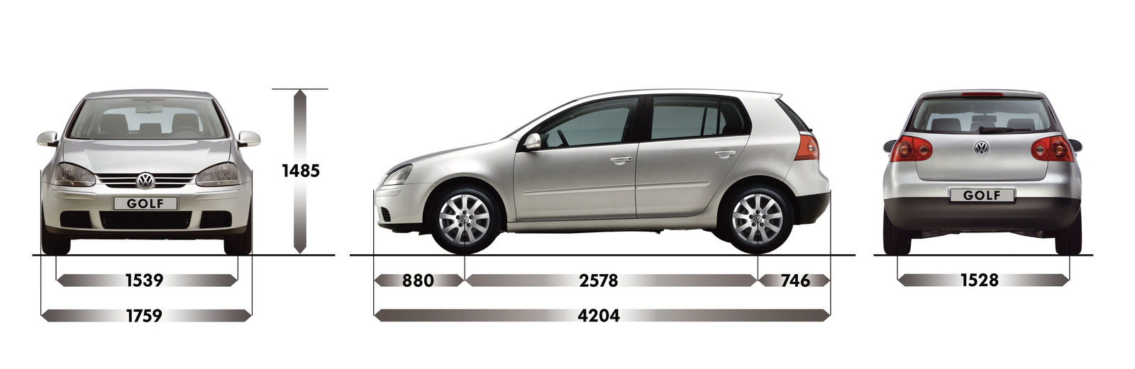 Volkswagen Golf V technical specifications and fuel consumption —