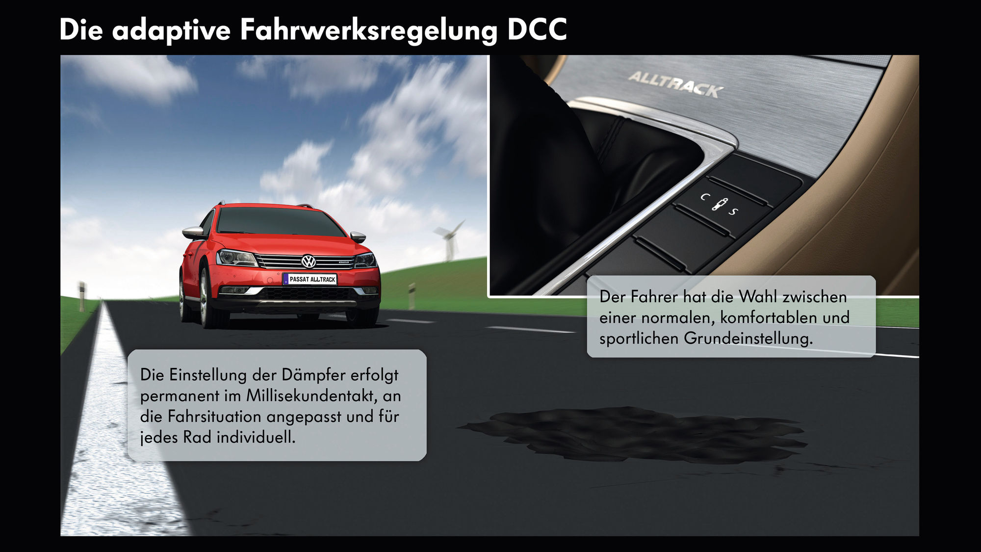 Adaptive Fahrwerksregelung DCC inkl. Fahrprofilauswahl Volkswagen