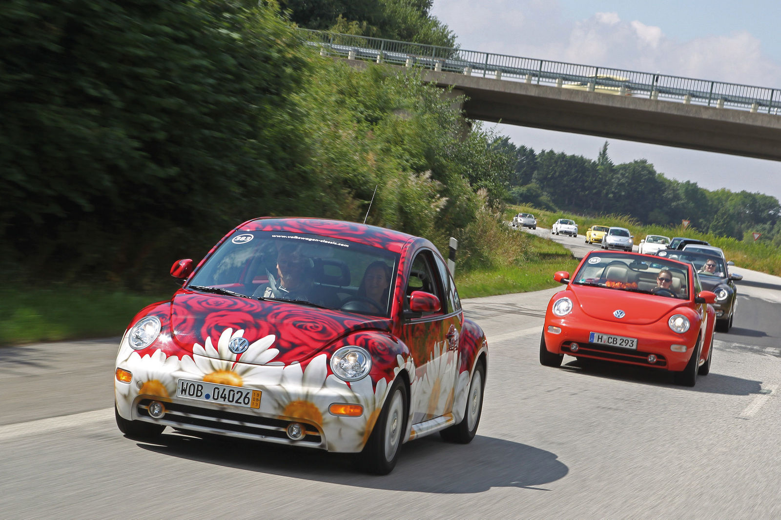 Konvoi auf der Beetle Sunshinetour 2013