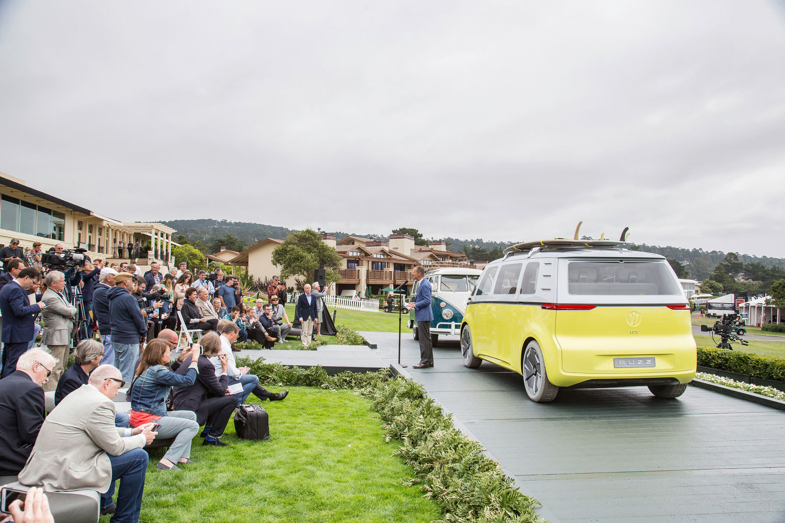 Volkswagen Pressekonferenz anlässlich des Concours d'Elegance in Pebble Beach, Kalifornien, am 19. August 2017 - Die Volkswagen Studie ID. BUZZ geht in Serie