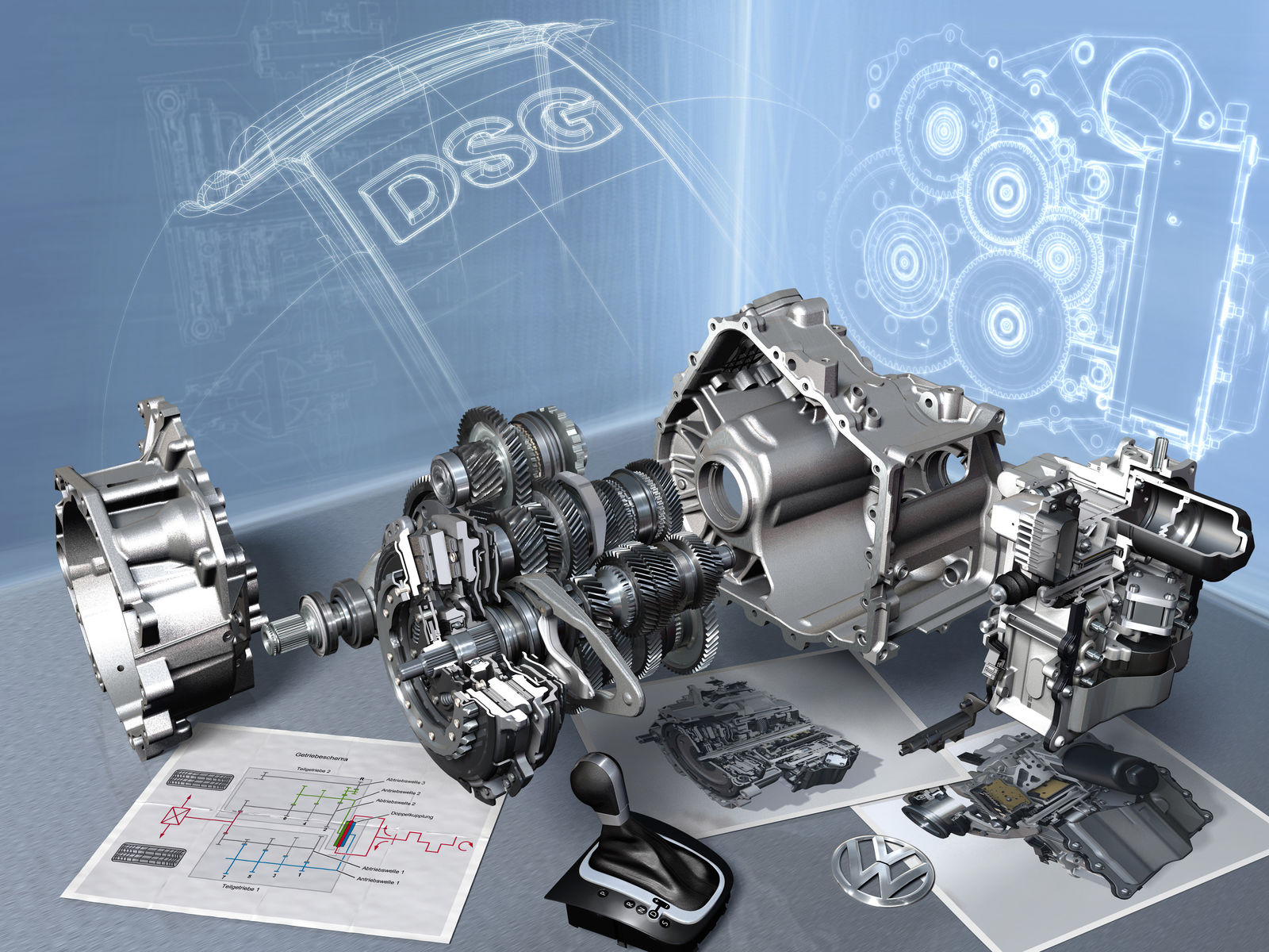 Das 7-Gang Doppelkupplungsgetriebe DSG von Volkswagen