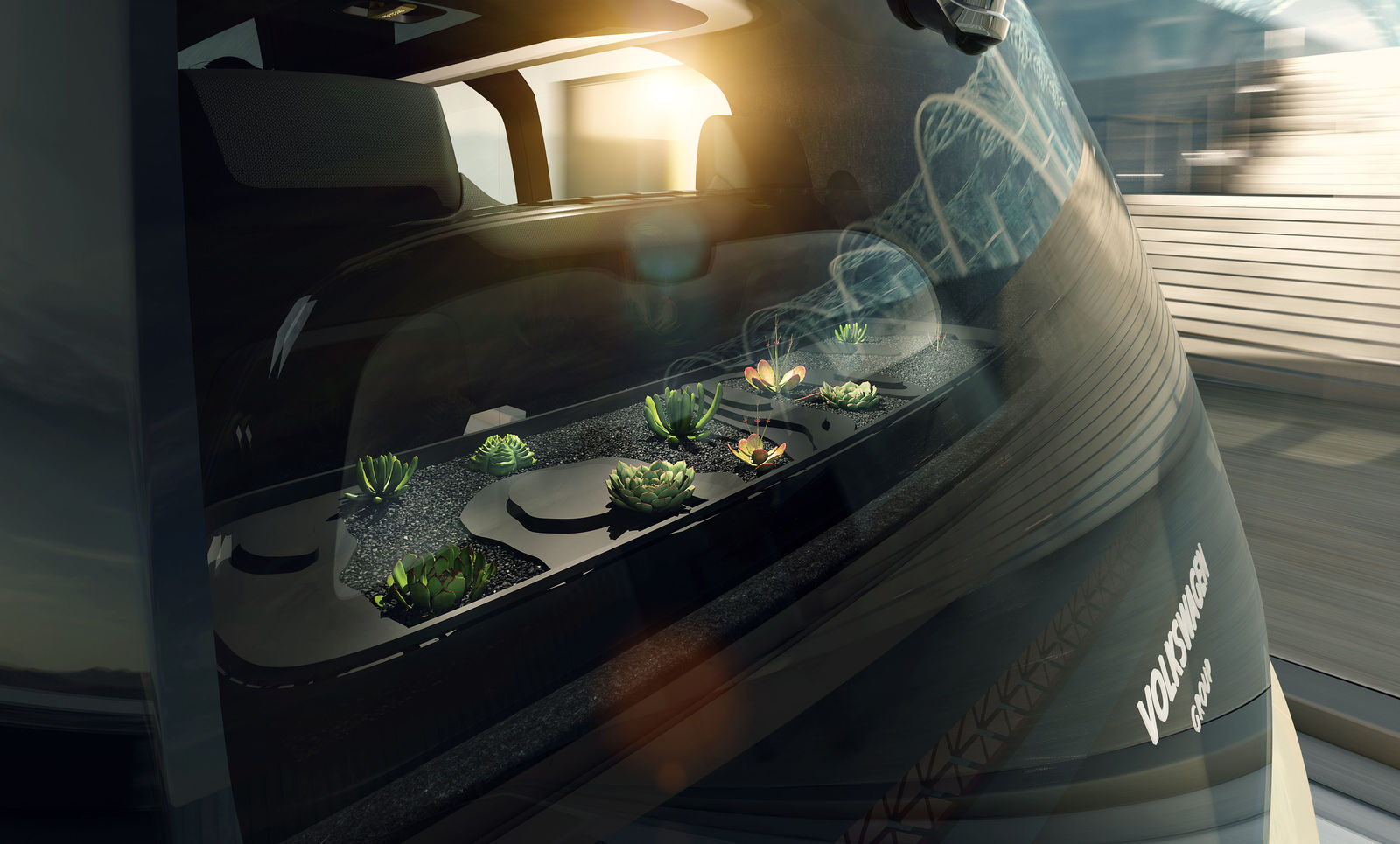 SEDRIC – Air-purifying plants support the effect of generously dimensioned bamboo charcoal filters.