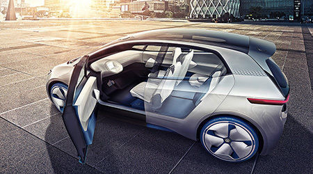 Volkswagen Showcar ID. ID. ? die Revolution. Der erste Volkswagen auf der vˆllig neuen Elektrofahrzeug-Plattform. Der erste Volkswagen, der f¸r das automatisierte Fahren vorbereitet ist.