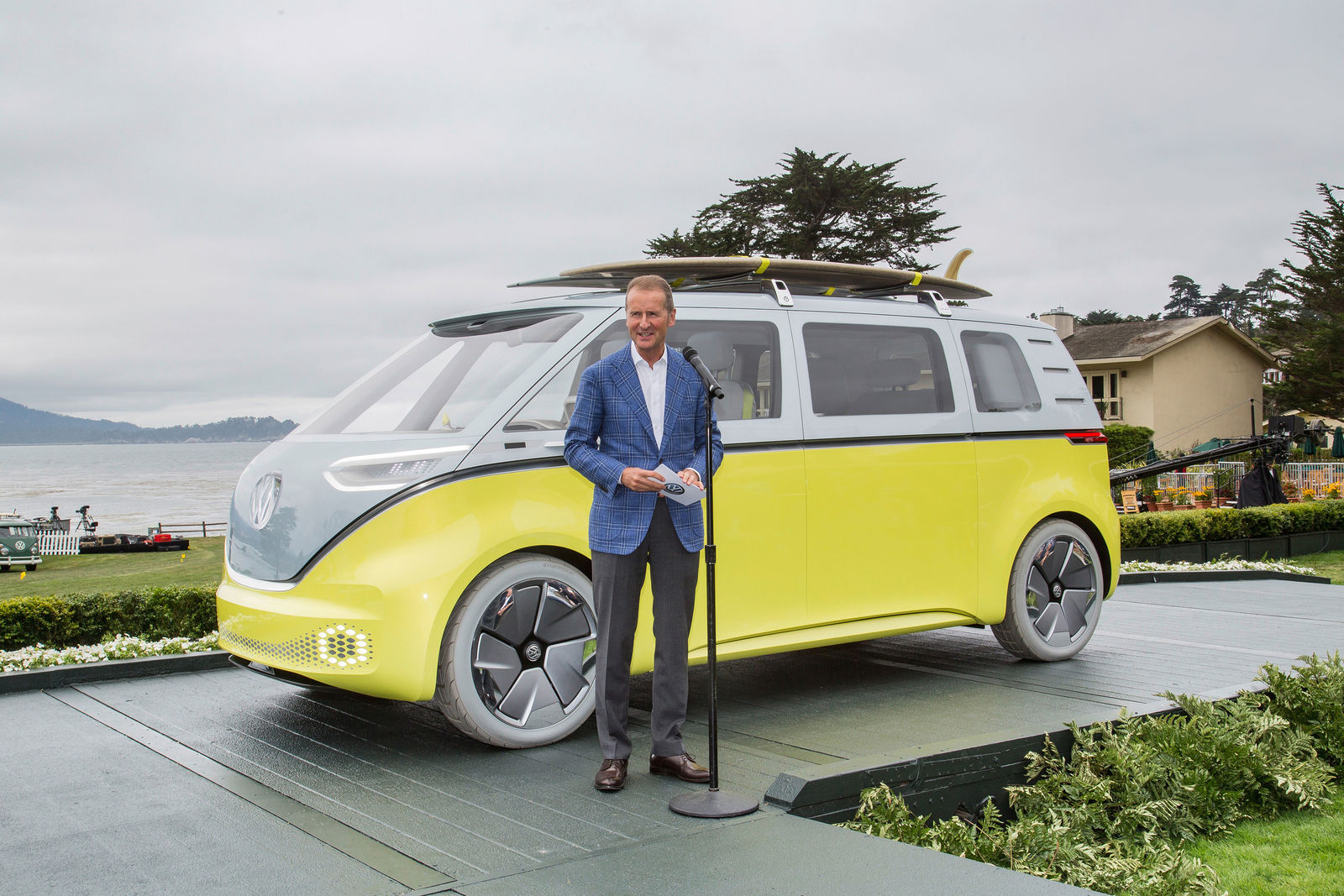 Volkswagen Pressekonferenz anlässlich des Concours d'Elegance in Pebble Beach, Kalifornien, am 19. August 2017 - Die Volkswagen Studie ID. BUZZ geht in Serie