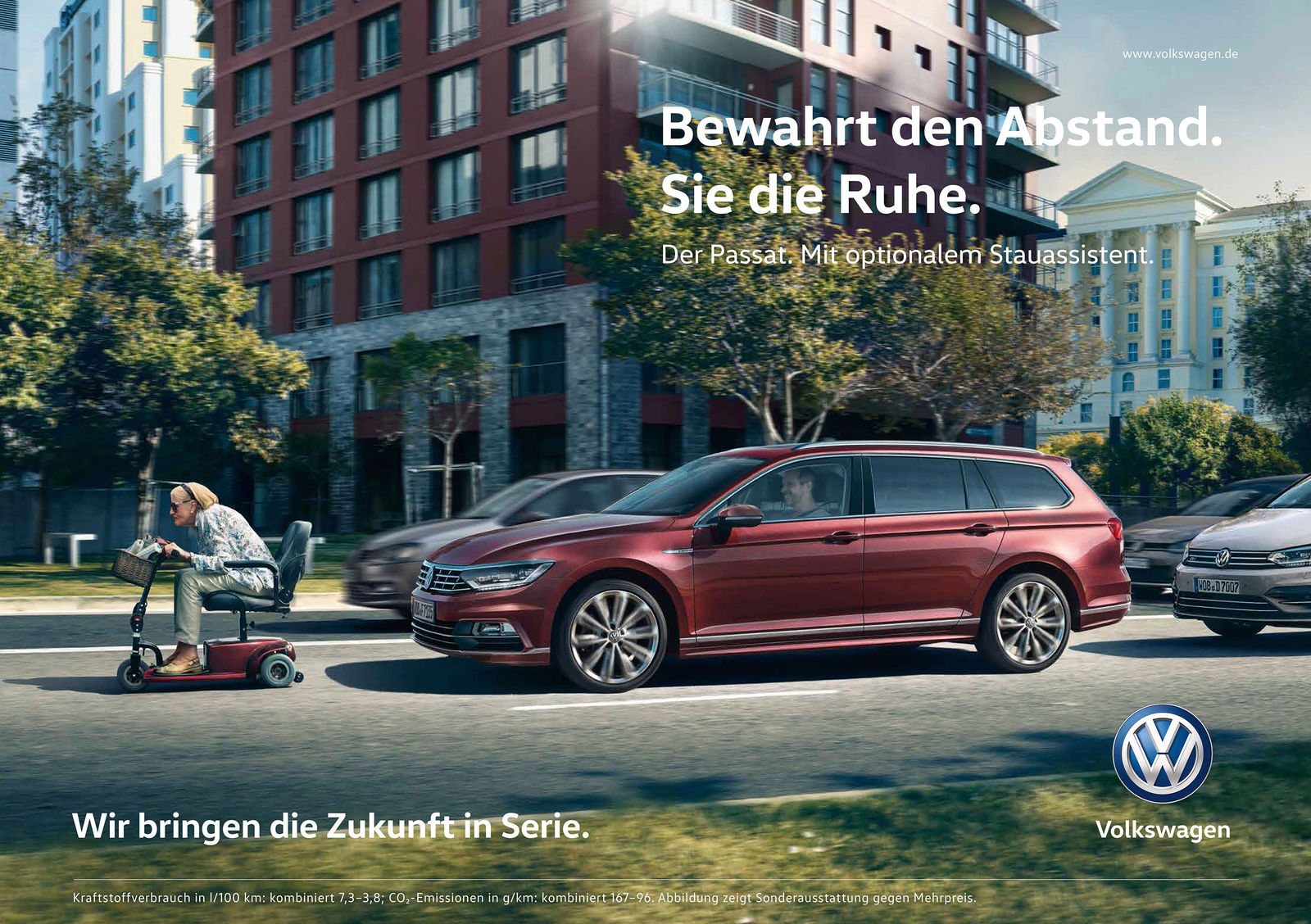 Volkswagen schaltet Werbung gezielt im Stau