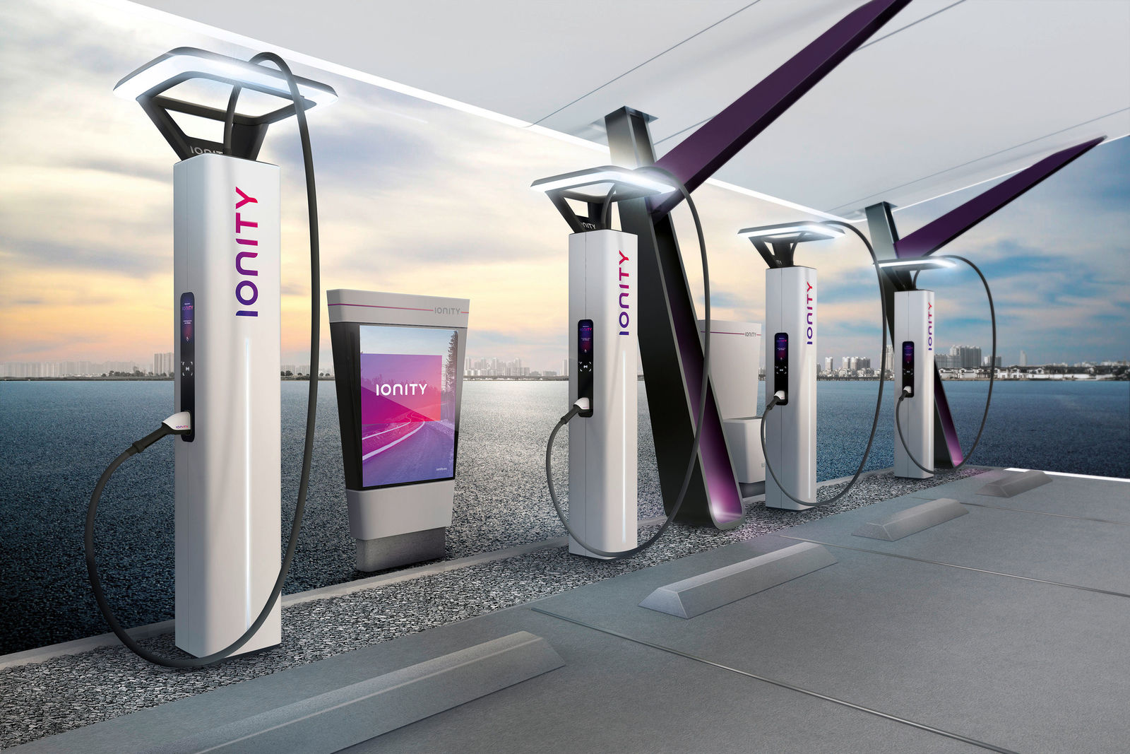 IONITY high power charging station for e-cars