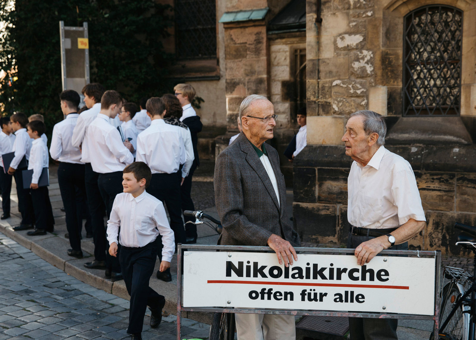 Sachsen Classic 2019: Mauerfall-Zeitzeugen Dr. Carl H. Hahn und Friedrich Magirius in der Leipziger Nikolaikirche