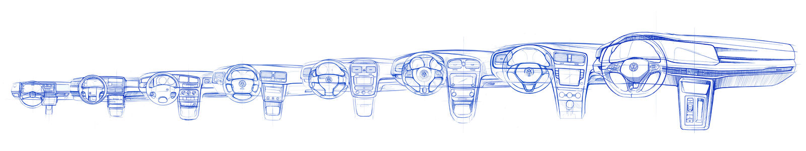 The all-new Golf (design sketch)