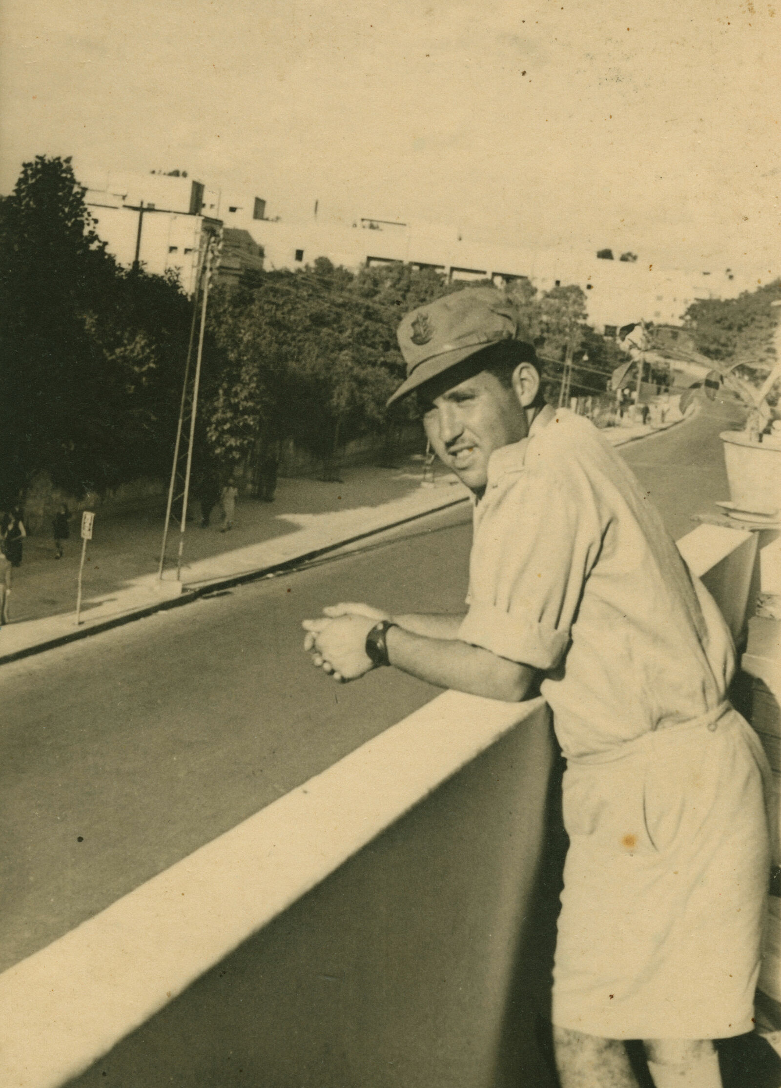 Perel als Soldat in Tel Aviv (etwa 1948)