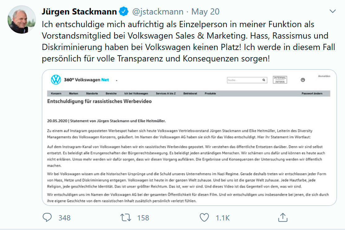 Jürgen Stackmann on Twitter