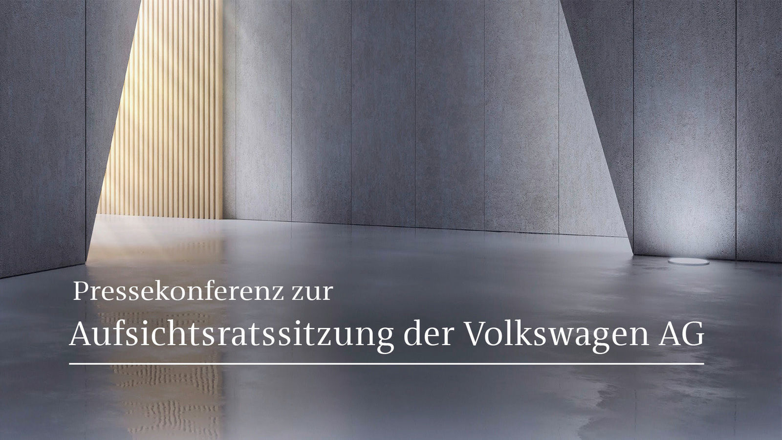 Pressekonferenz zur Aufsichtsratssitzung der Volkswagen AG