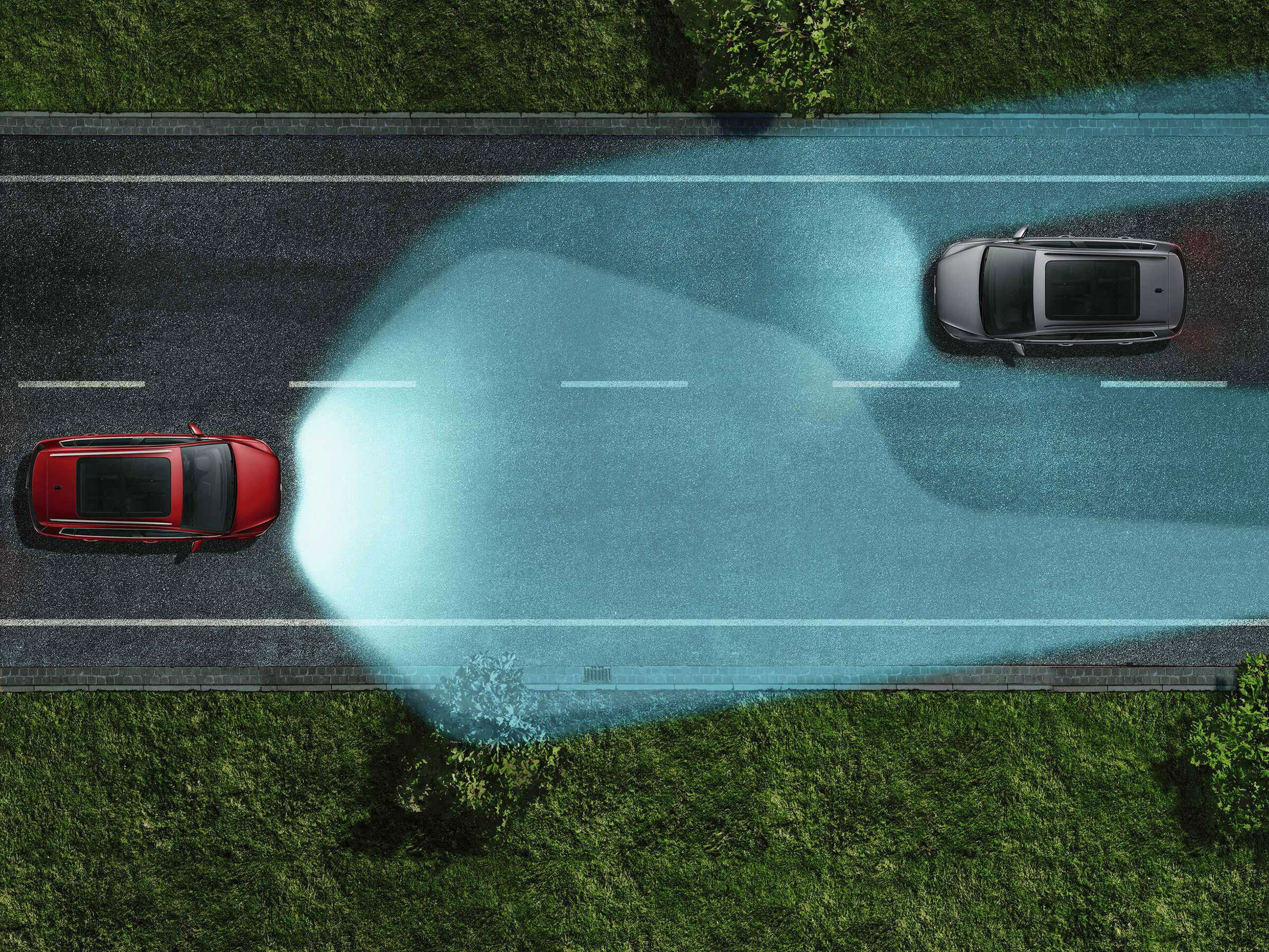 Dynamischer Fernlichtassistent "Dynamic Light Assist" Volkswagen Newsroom