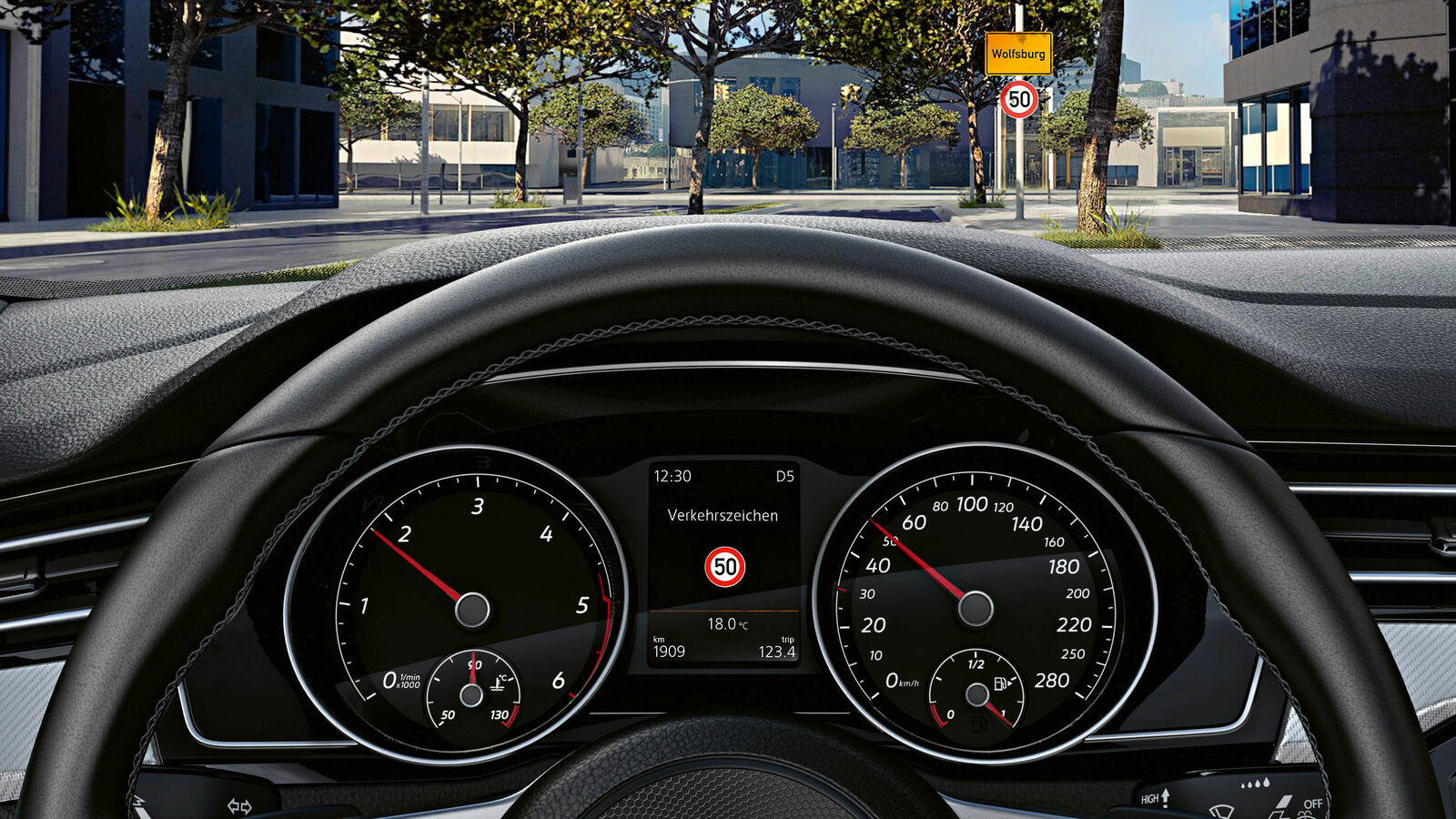 Verkehrszeichenerkennung VW Erklärfilm 