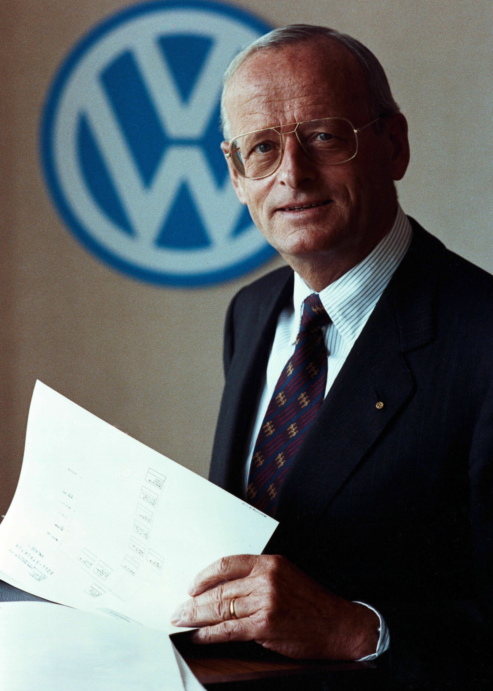Prof. Dr. Carl H. Hahn, Vorstandsvorsitzender der Volkswagen AG von 1982 bis 1992