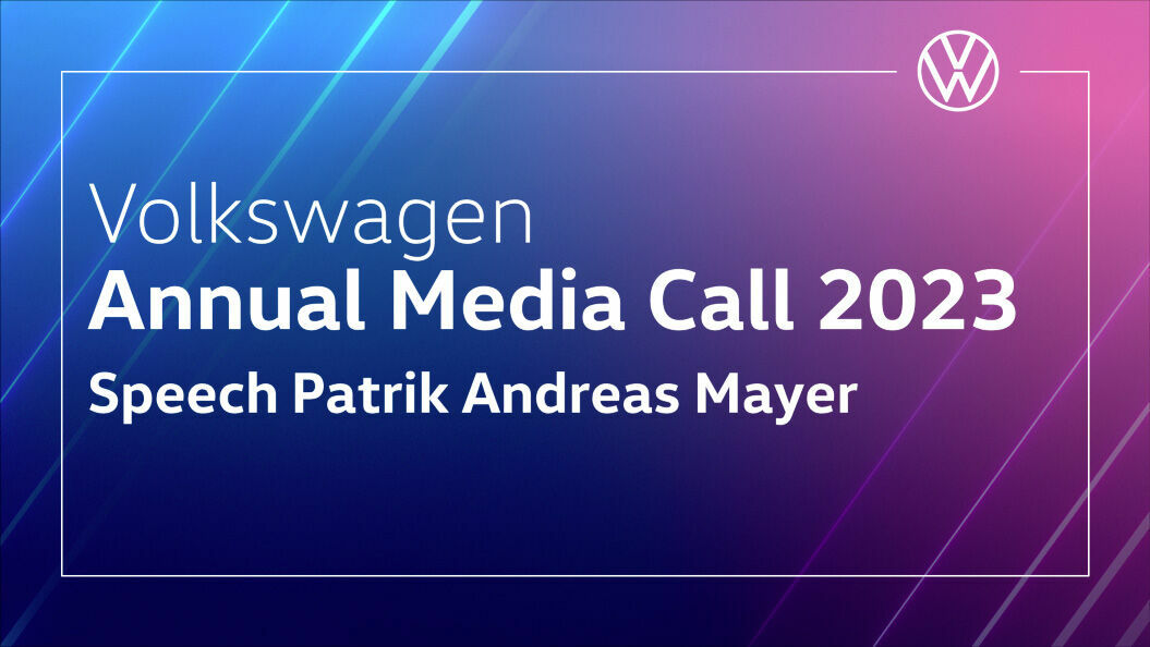 Annual Media Call 2023 / Speech Patrik Andreas Mayer