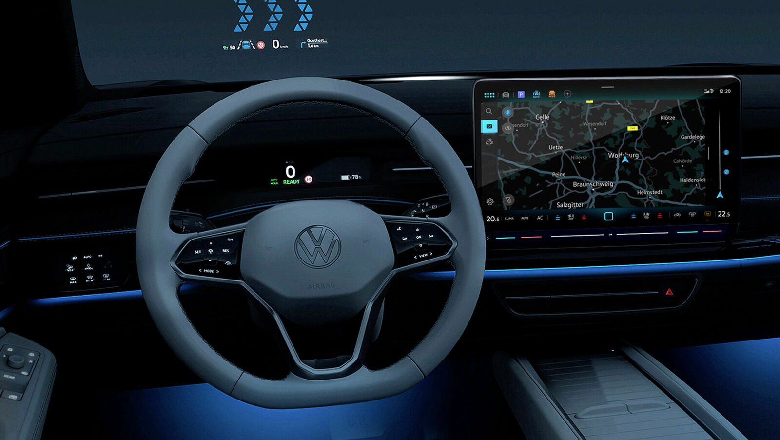 VW ID.7: Cockpit mit neuem, besseren Infotainment und Touch-Lüftung »  Motoreport
