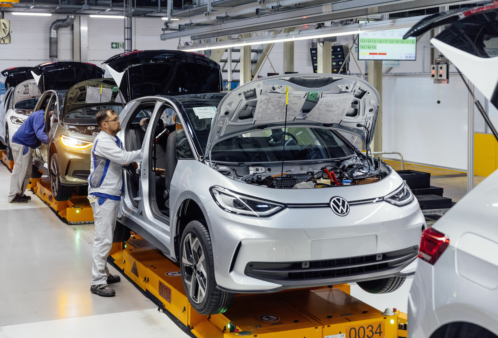 Produktion des Volkswagen ID.3 im Fahrzeugwerk Zwickau