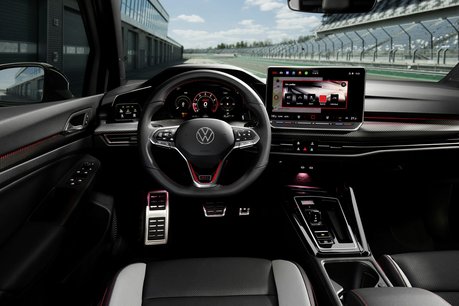 The GTI Interior With Completely New Infotainment System Volkswagen The GTI Interior With Completely New Infotainment System Volkswagen