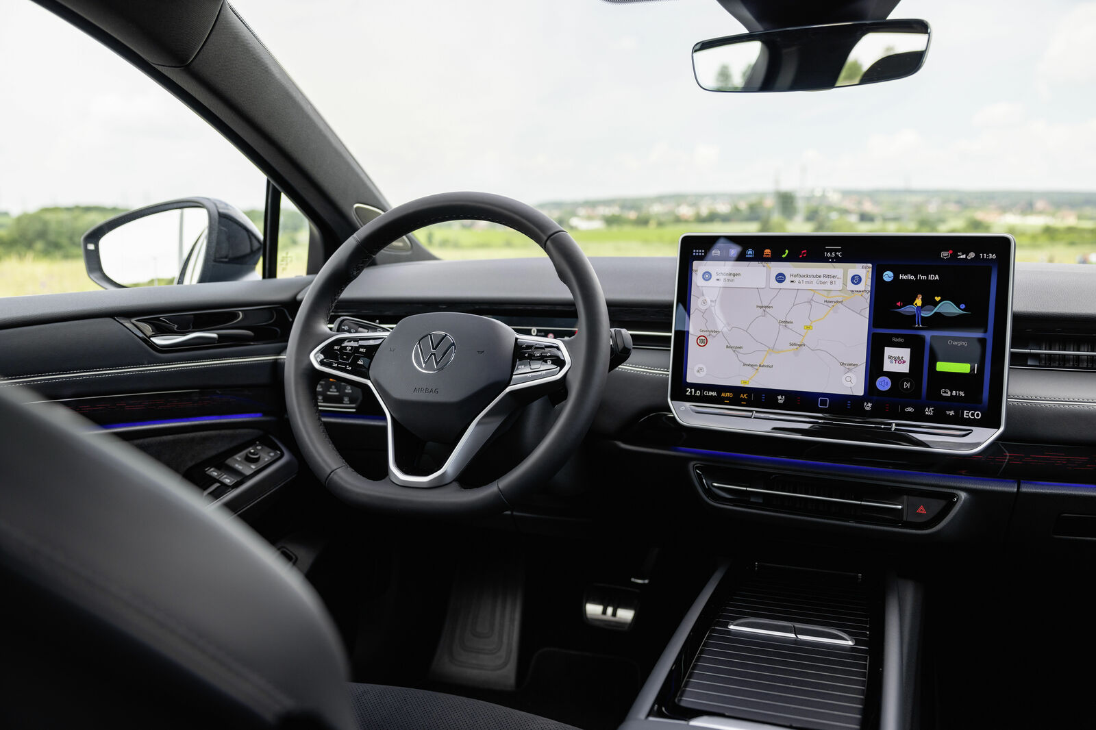 The all-electric Volkswagen ID.7 Tourer