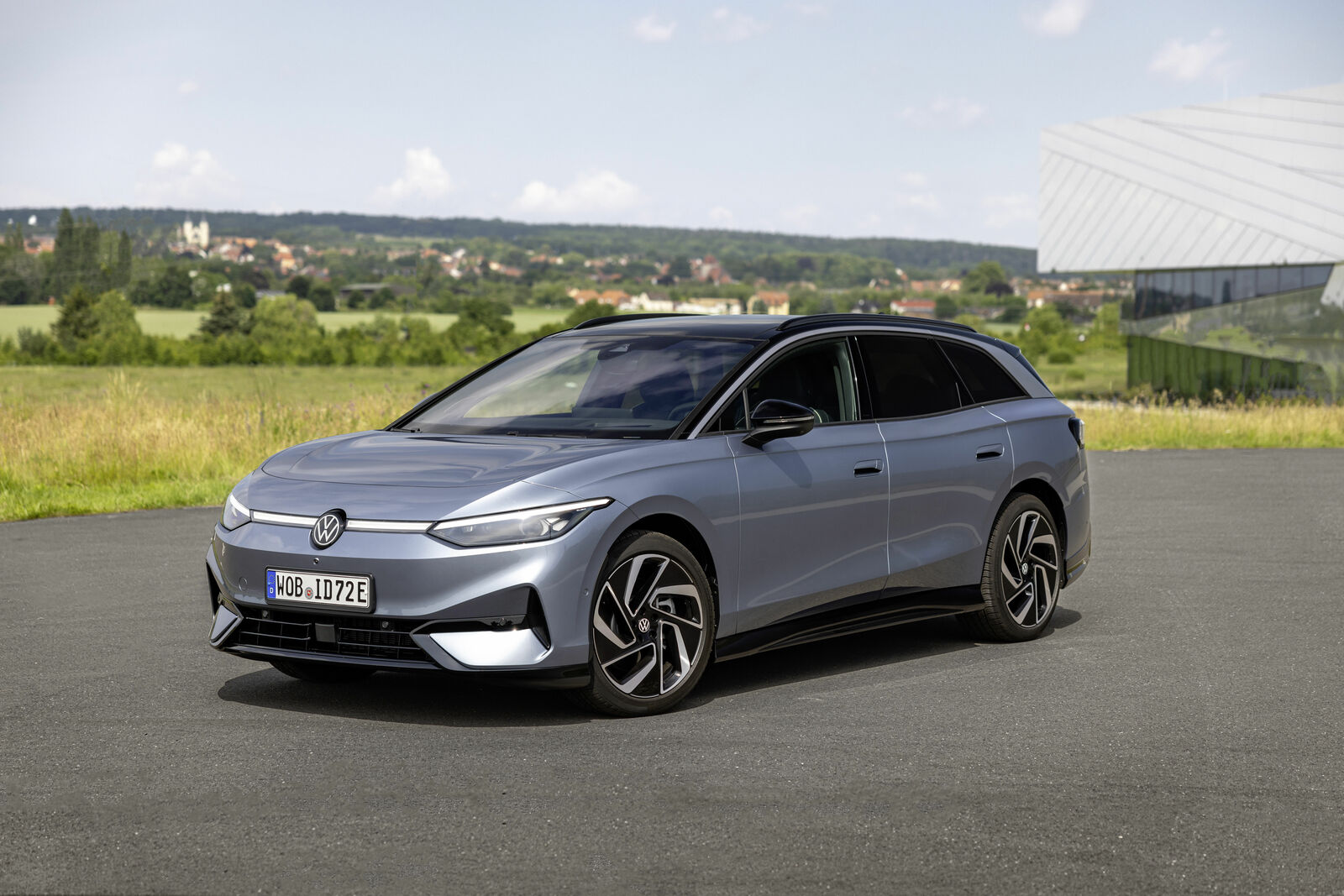 The all-electric Volkswagen ID.7 Tourer