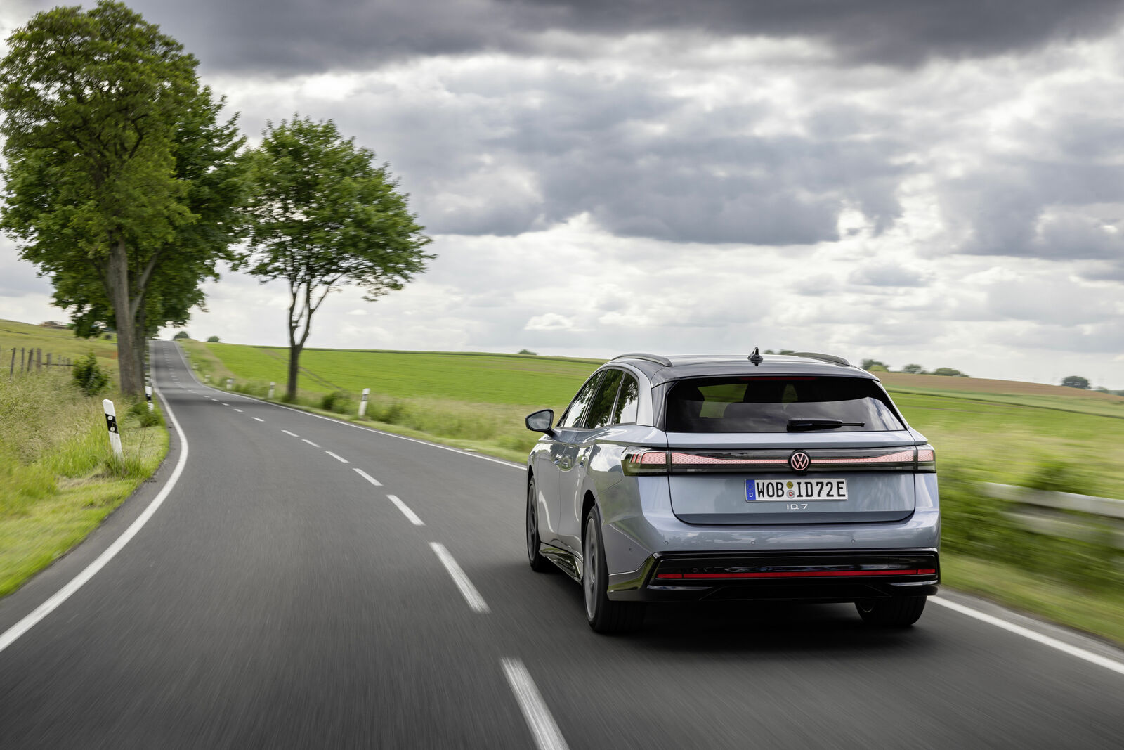 The all-electric Volkswagen ID.7 Tourer
