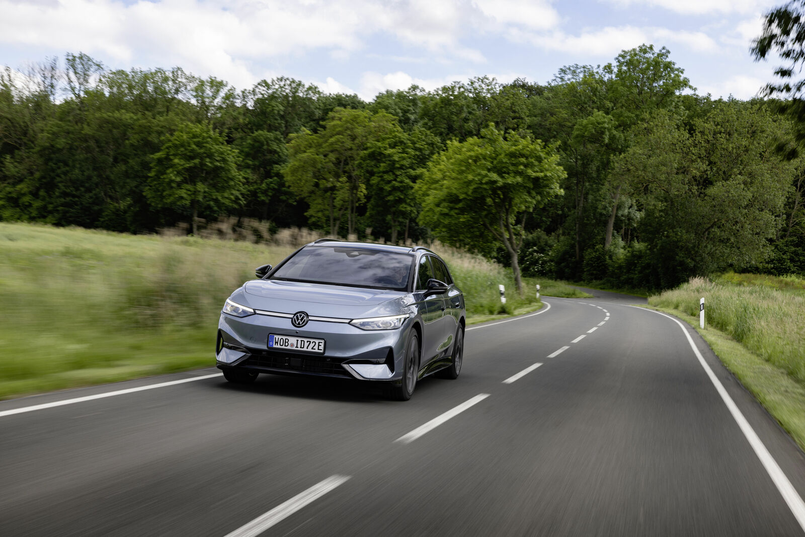 The all-electric Volkswagen ID.7 Tourer