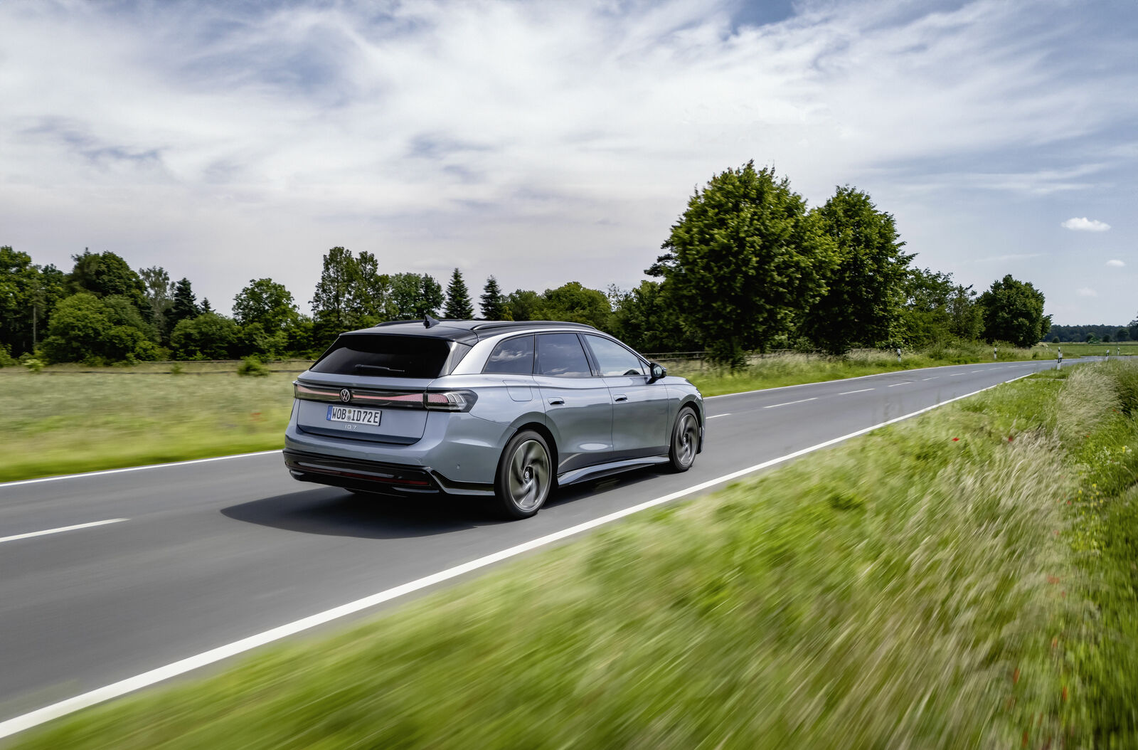 The all-electric Volkswagen ID.7 Tourer