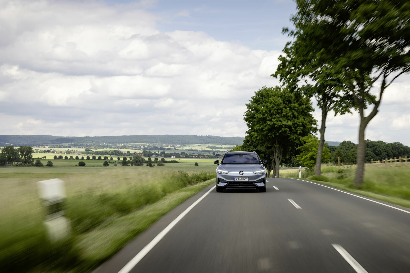 The all-electric Volkswagen ID.7 Tourer