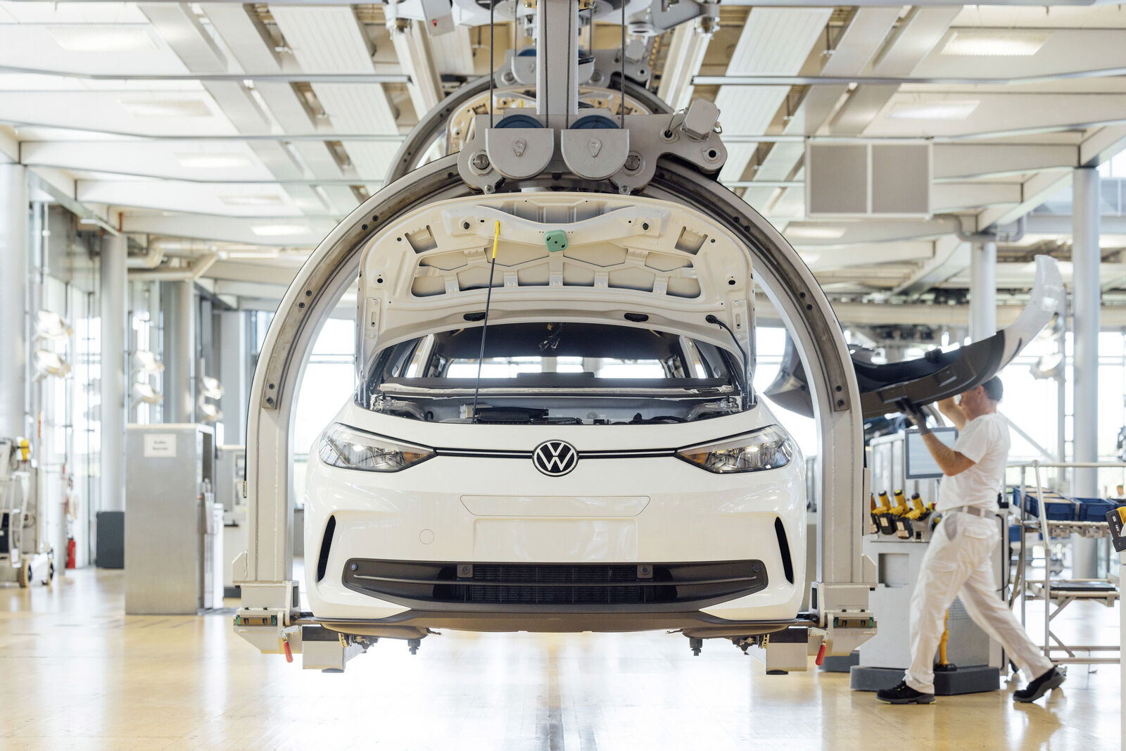 Production of the ID.3 in the Transparent Factory Dresden