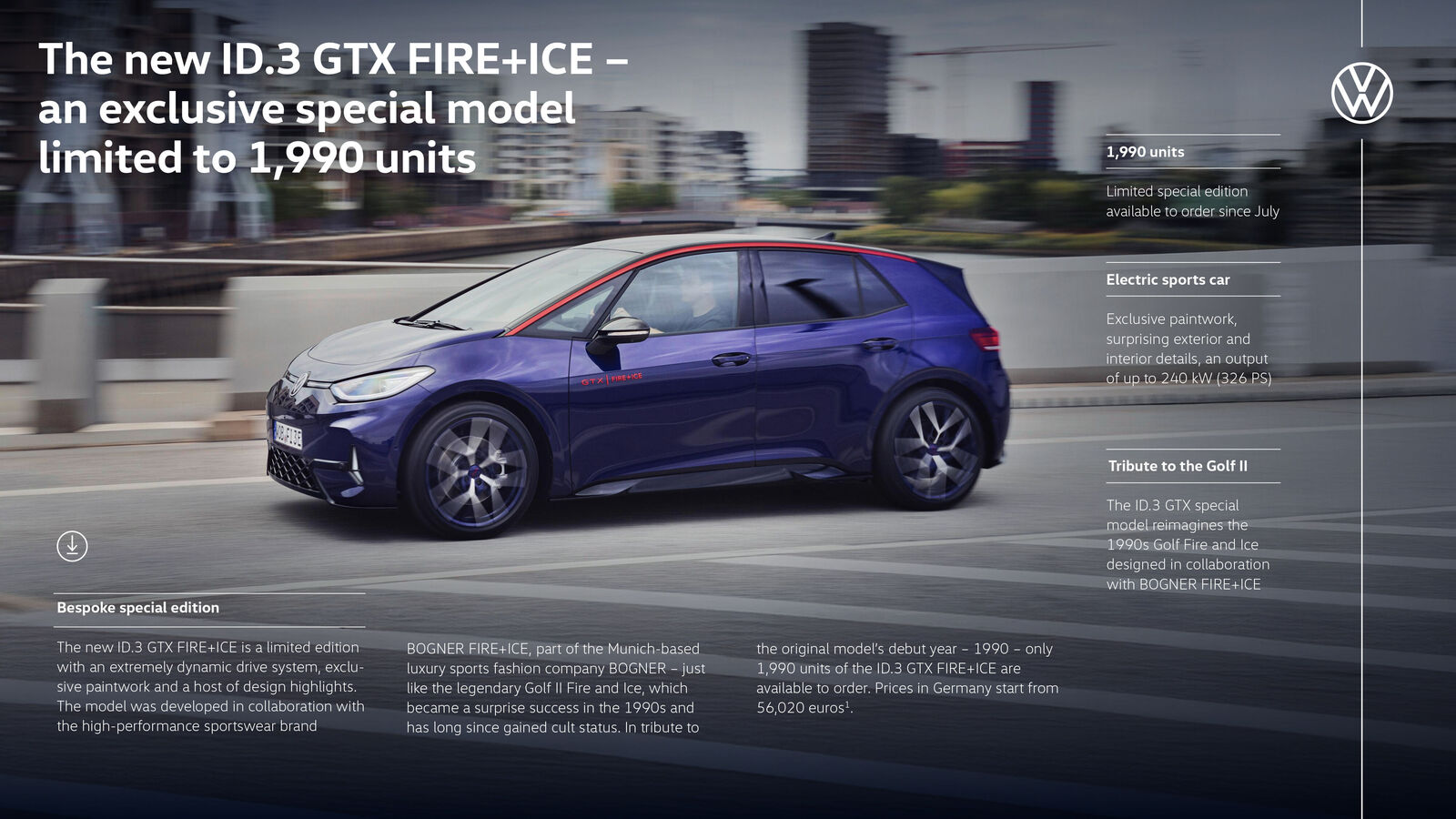 Fact sheet ID.3 GTX FIRE+ICE