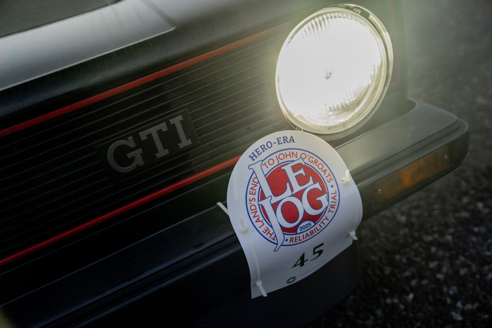 The Golf GTI taking part in one of the toughest classic car rallies in the world: LeJog
