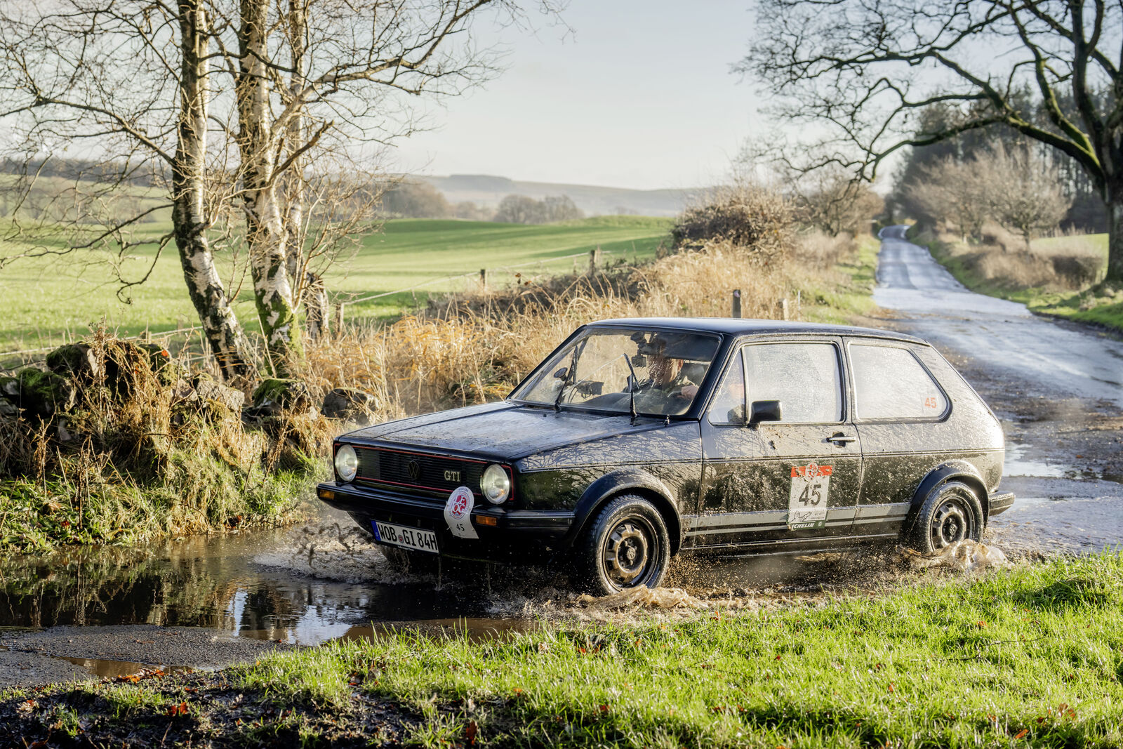 The Golf GTI taking part in one of the toughest classic car rallies in the world: LeJog