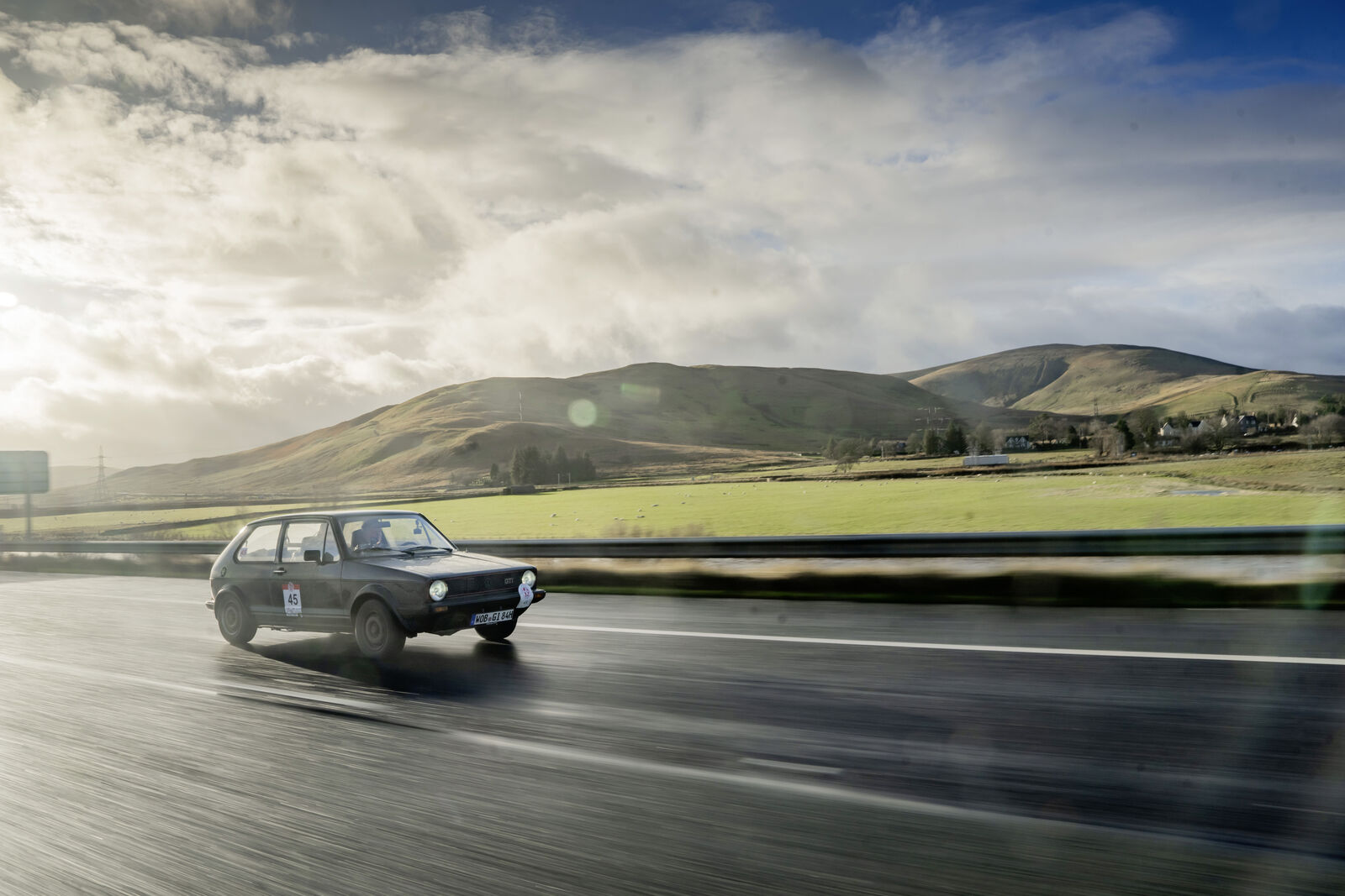 The Golf GTI taking part in one of the toughest classic car rallies in the world: LeJog