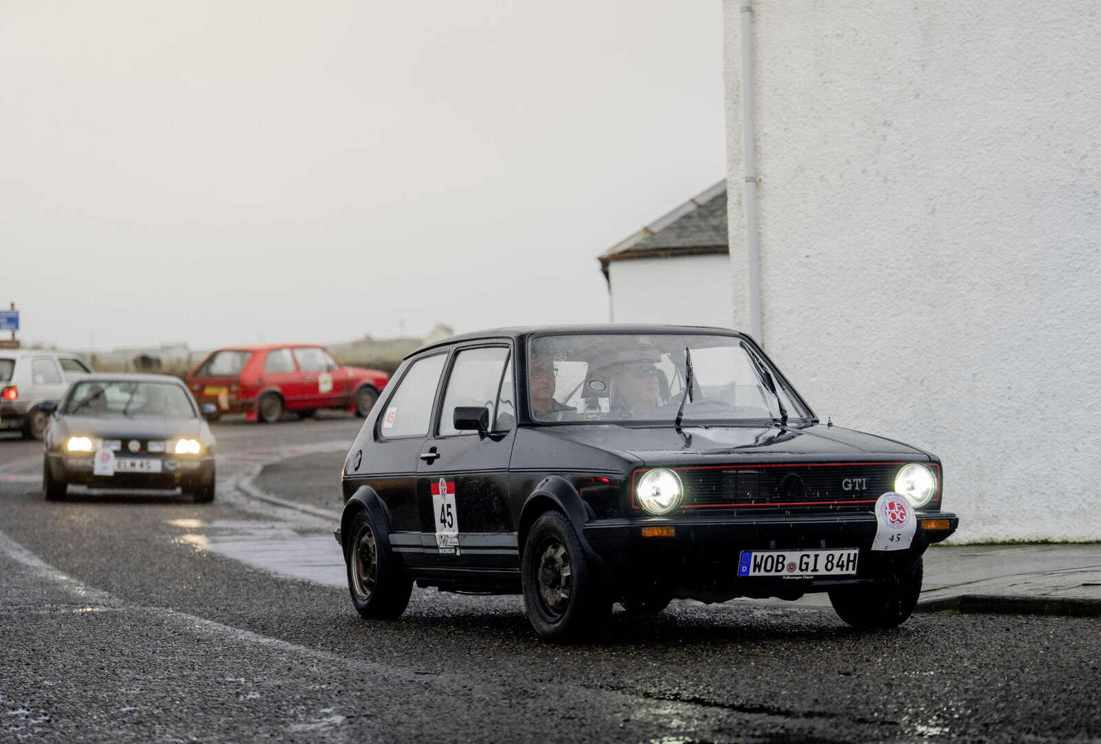 Der Golf GTI unterwegs bei einer der härtesten Oldtimer-Rallyes der Welt: LeJog