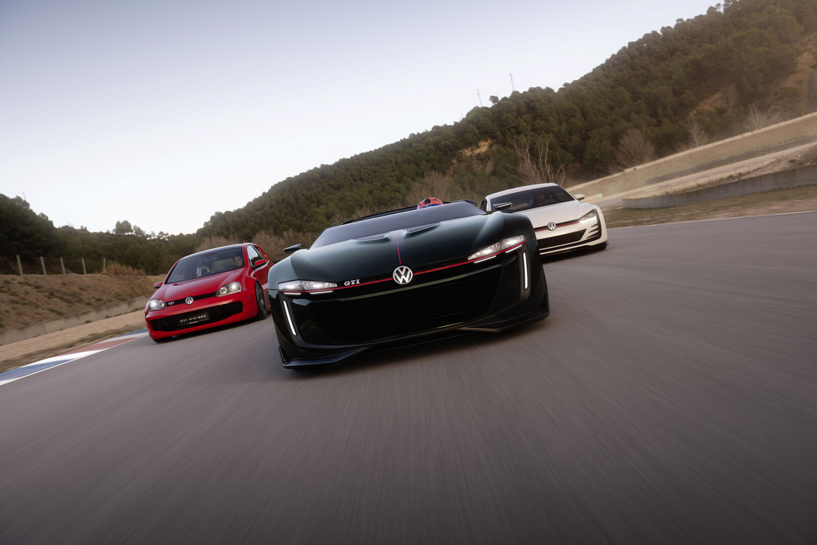 Golf GTI W12-650, Golf GTI Roadster and Golf Design Vision GTI